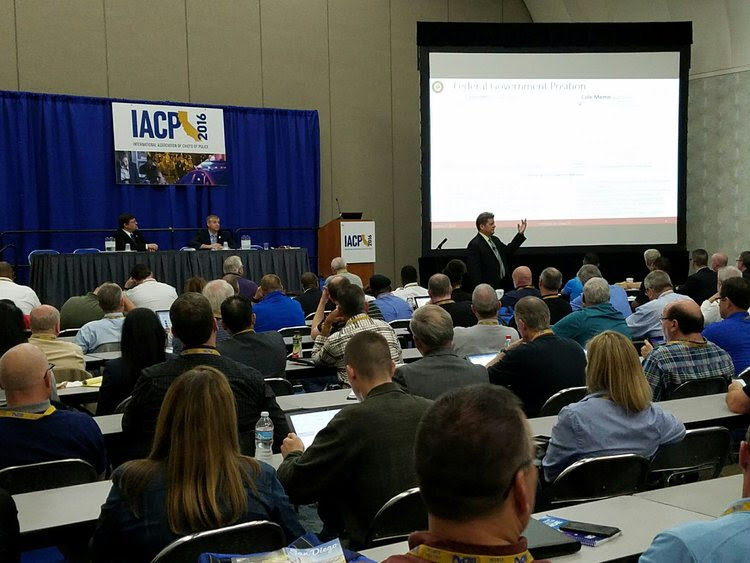 Cannabis industry training session at an IACP conference